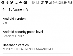 Android 7.0 on LG Stylo