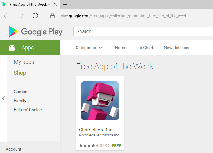 Google Play Store free app of the week