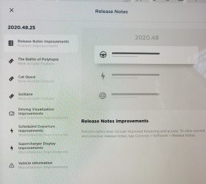 Tesla software version 2020.48.25 release notes