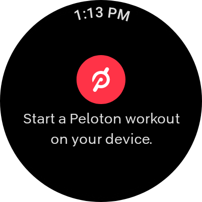 Start a workout on your device