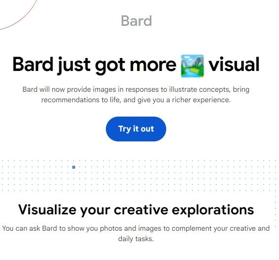 Google Bard with images