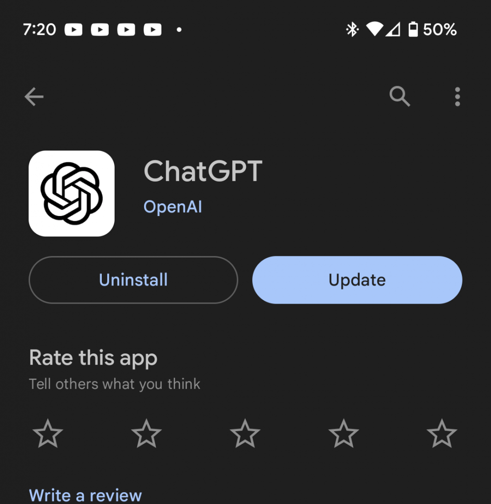ChatGPT About app