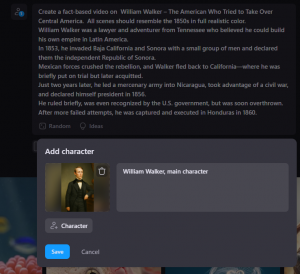 NIM Stories with character reference